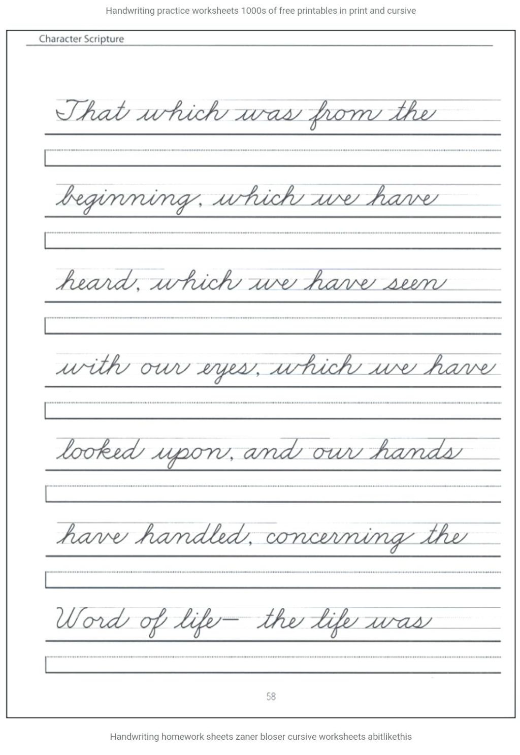 Abc Cursive Handwriting Worksheets 17