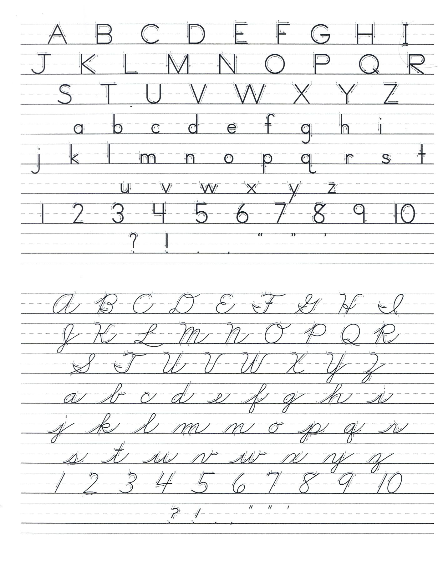 Abc Cursive Handwriting Worksheets 20