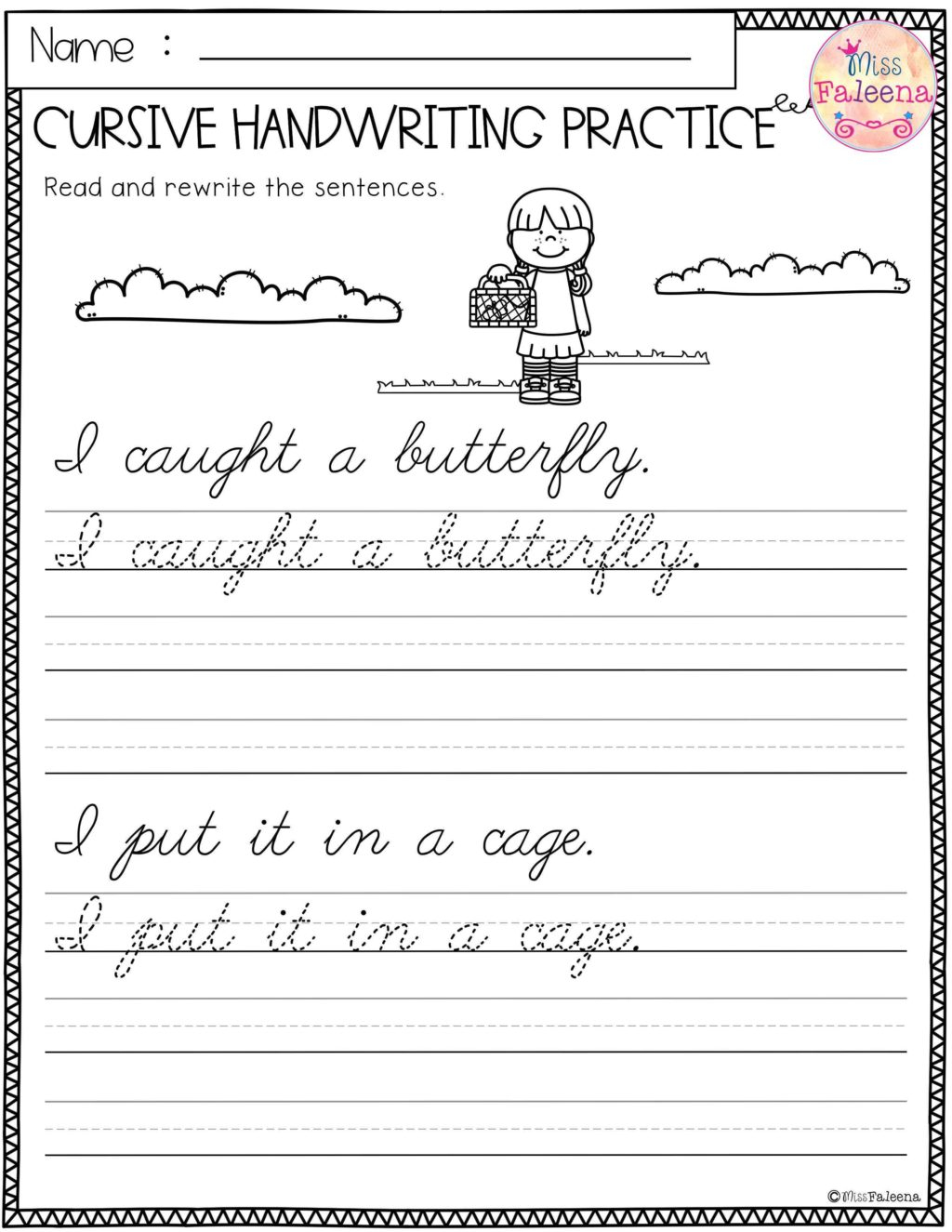 Abc Cursive Handwriting Worksheets 22