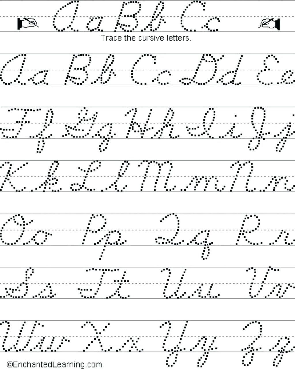 Abc Cursive Handwriting Worksheets 25