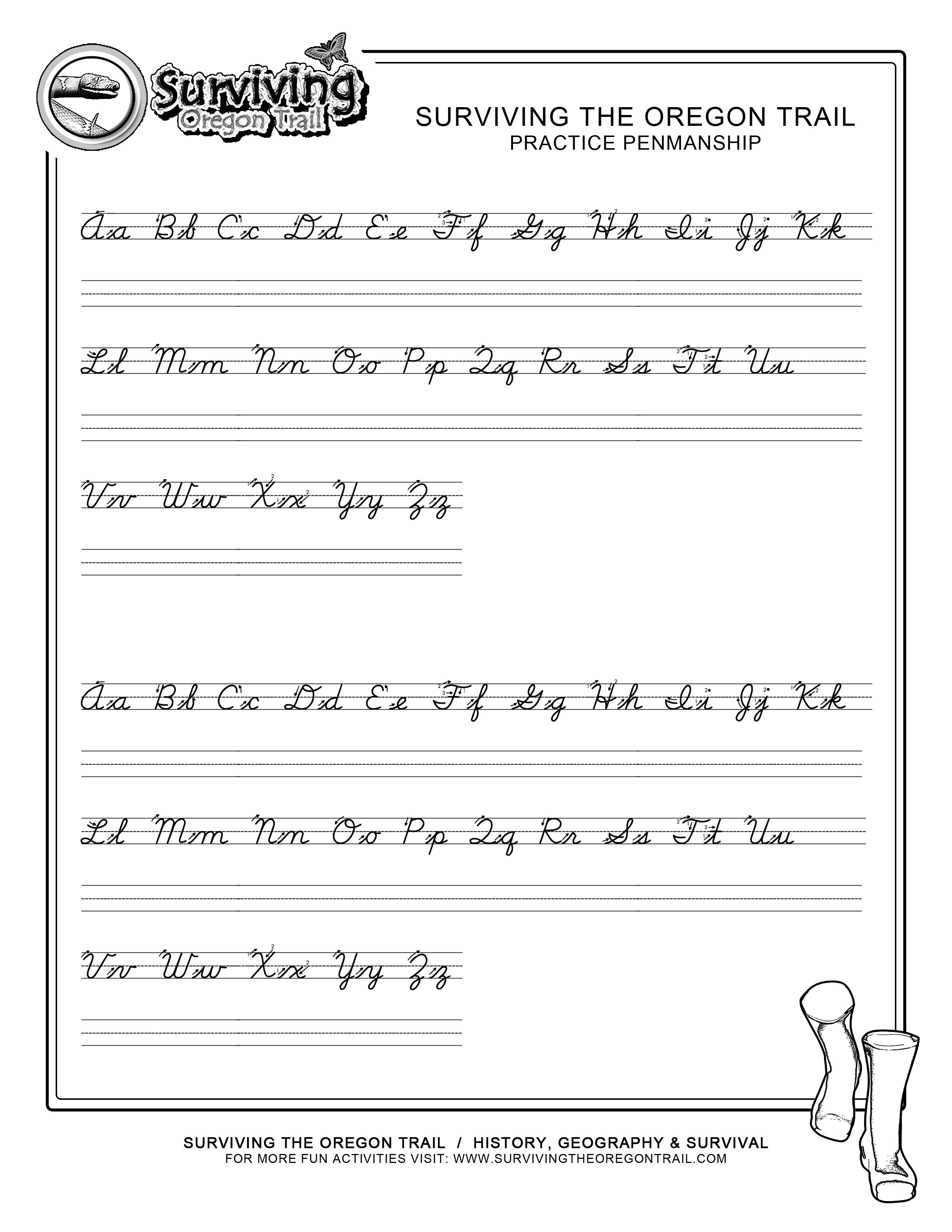 Abc Cursive Handwriting Worksheets 28