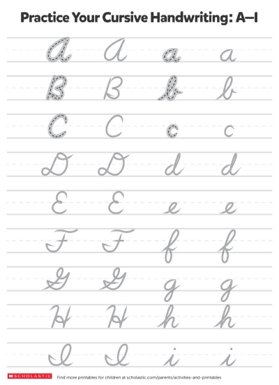 Abc Cursive Handwriting Worksheets 29