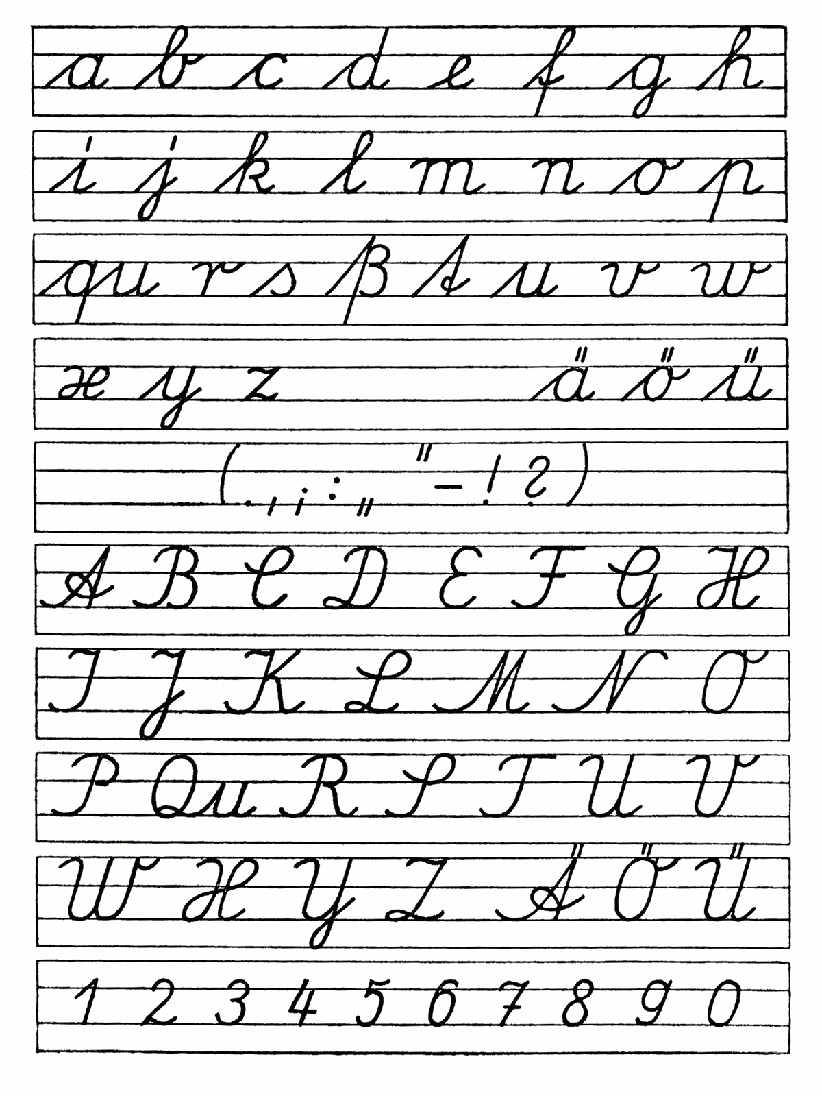 Abc Cursive Handwriting Worksheets 30