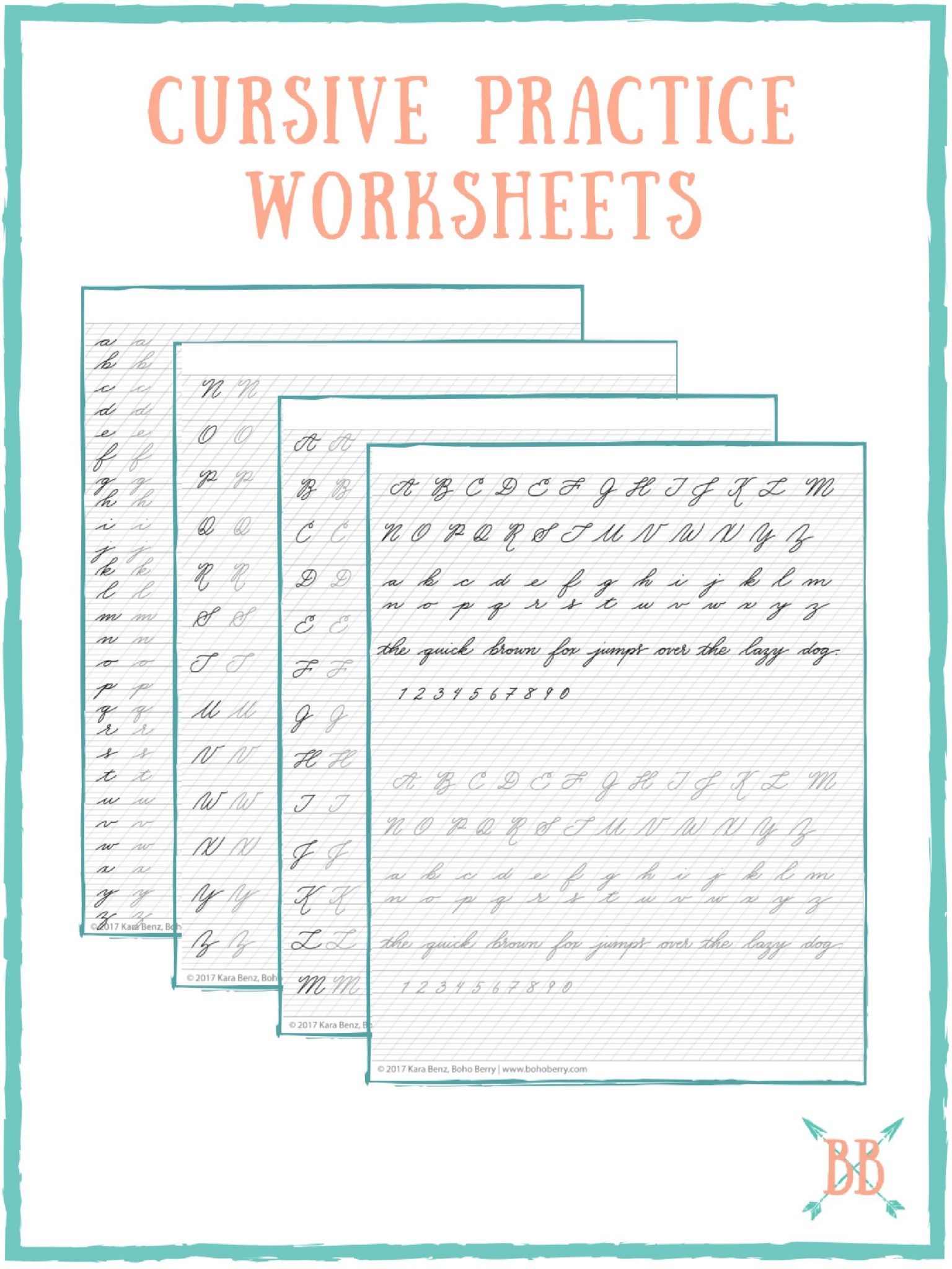 Abc Cursive Handwriting Worksheets 31