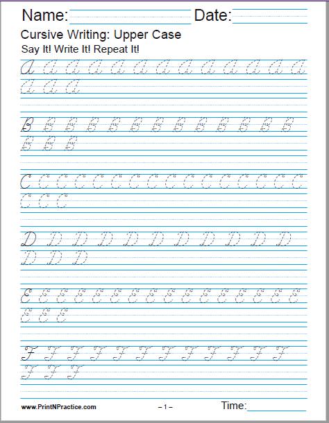 Abc Cursive Handwriting Worksheets 48