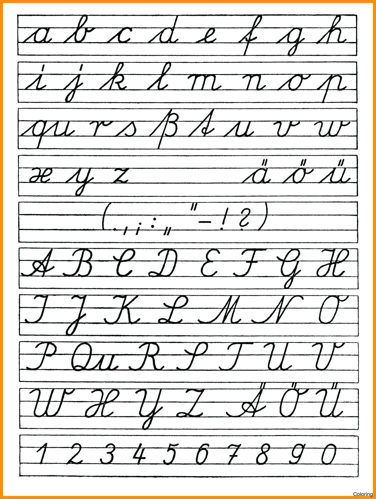 Abc Cursive Handwriting Worksheets 49