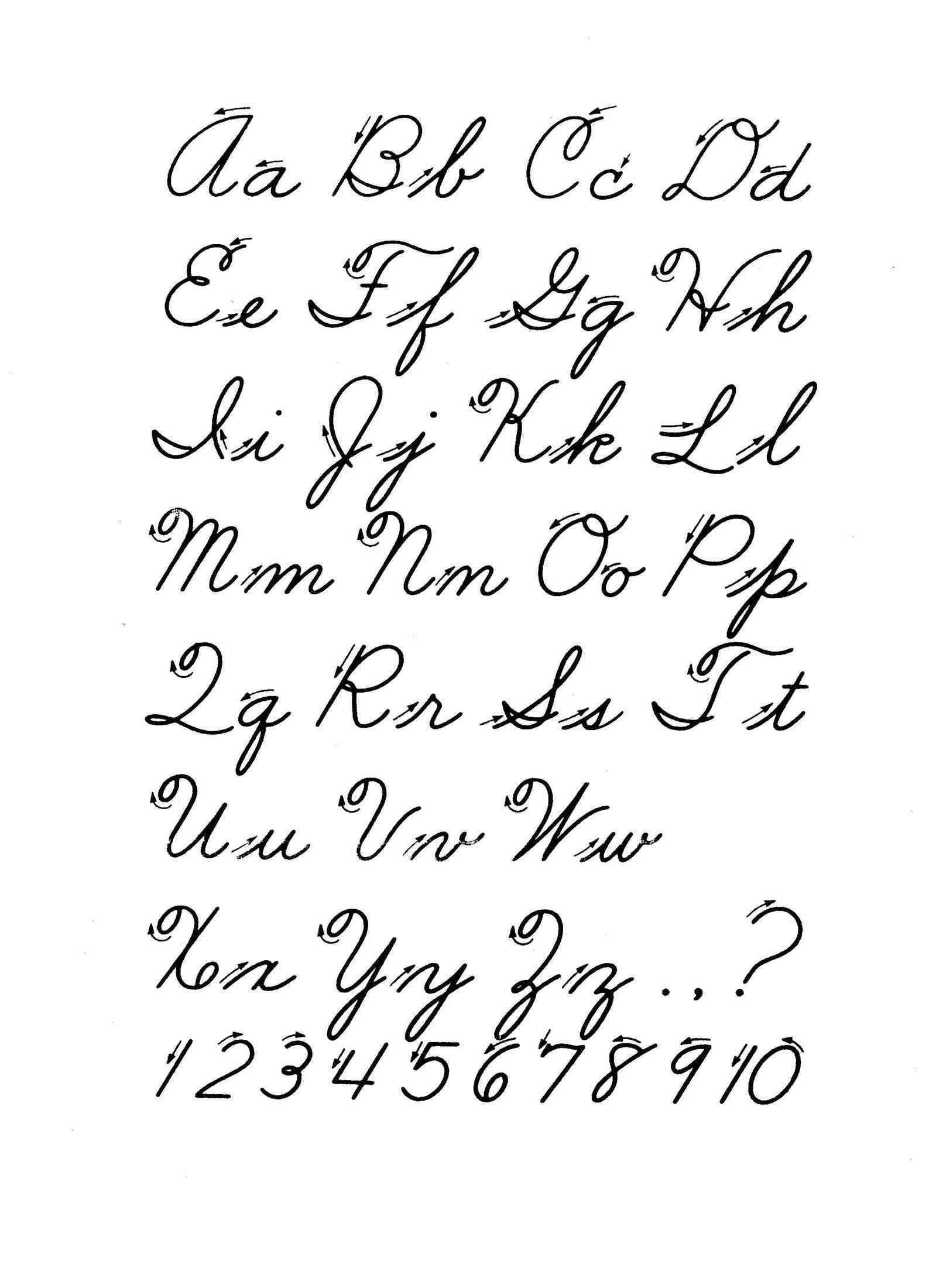 Abc Cursive Handwriting Worksheets 8