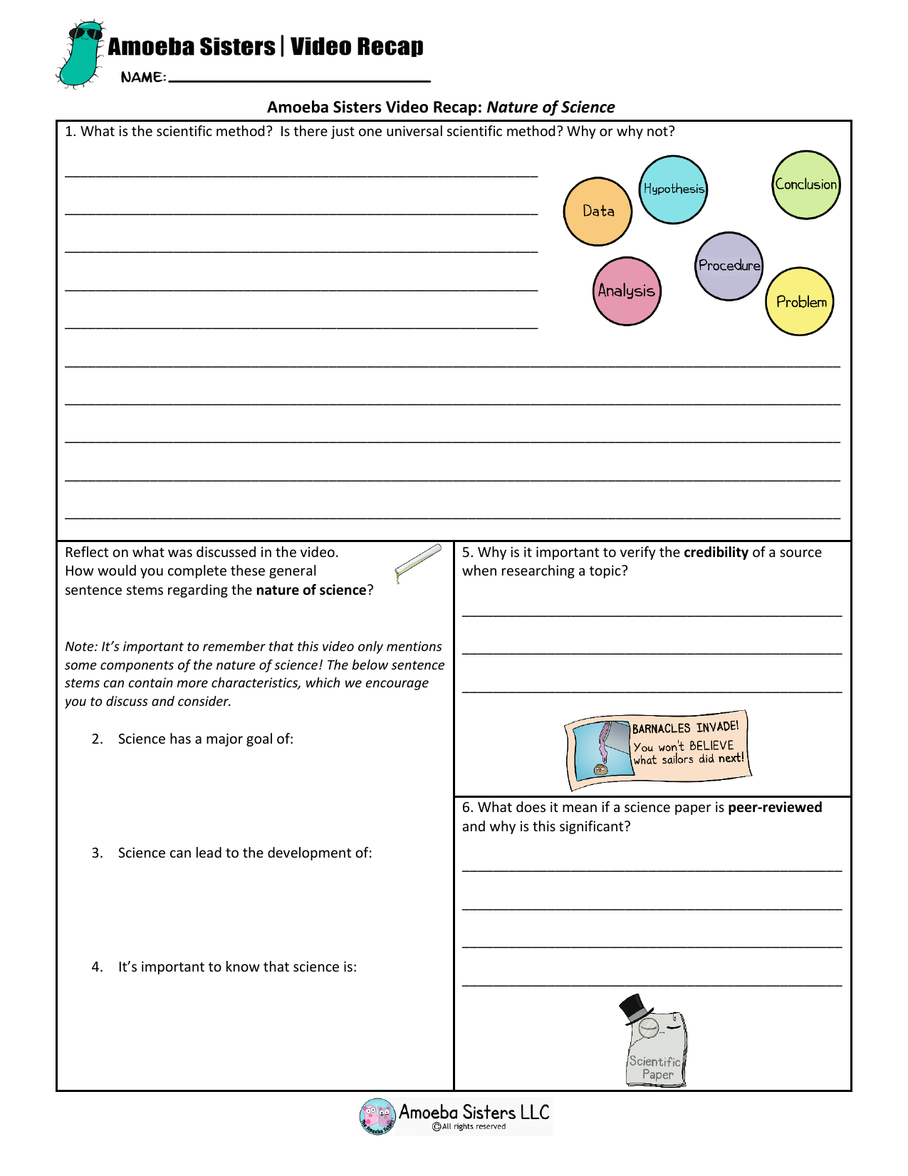 Amoeba Sisters Mutations Worksheet 23