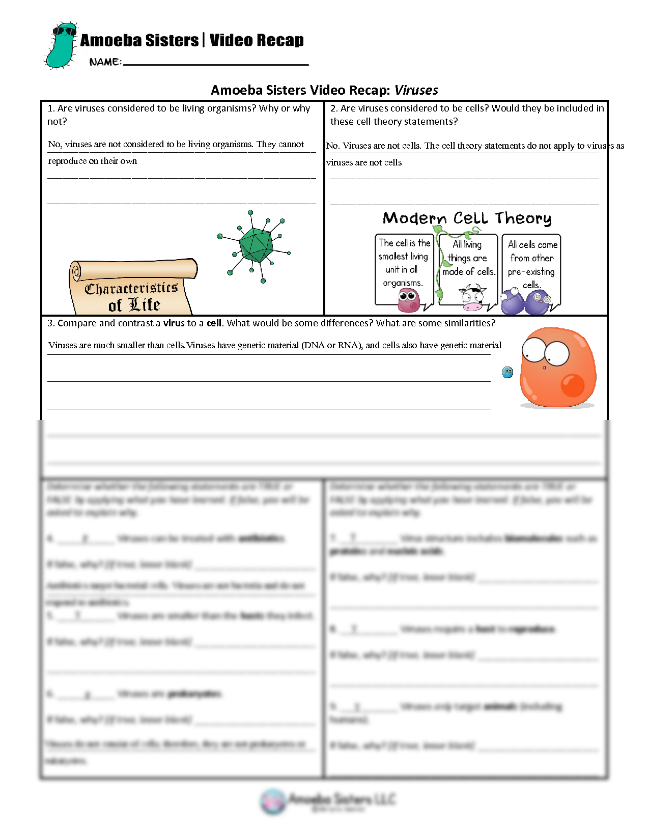 Amoeba Sisters Mutations Worksheet 36