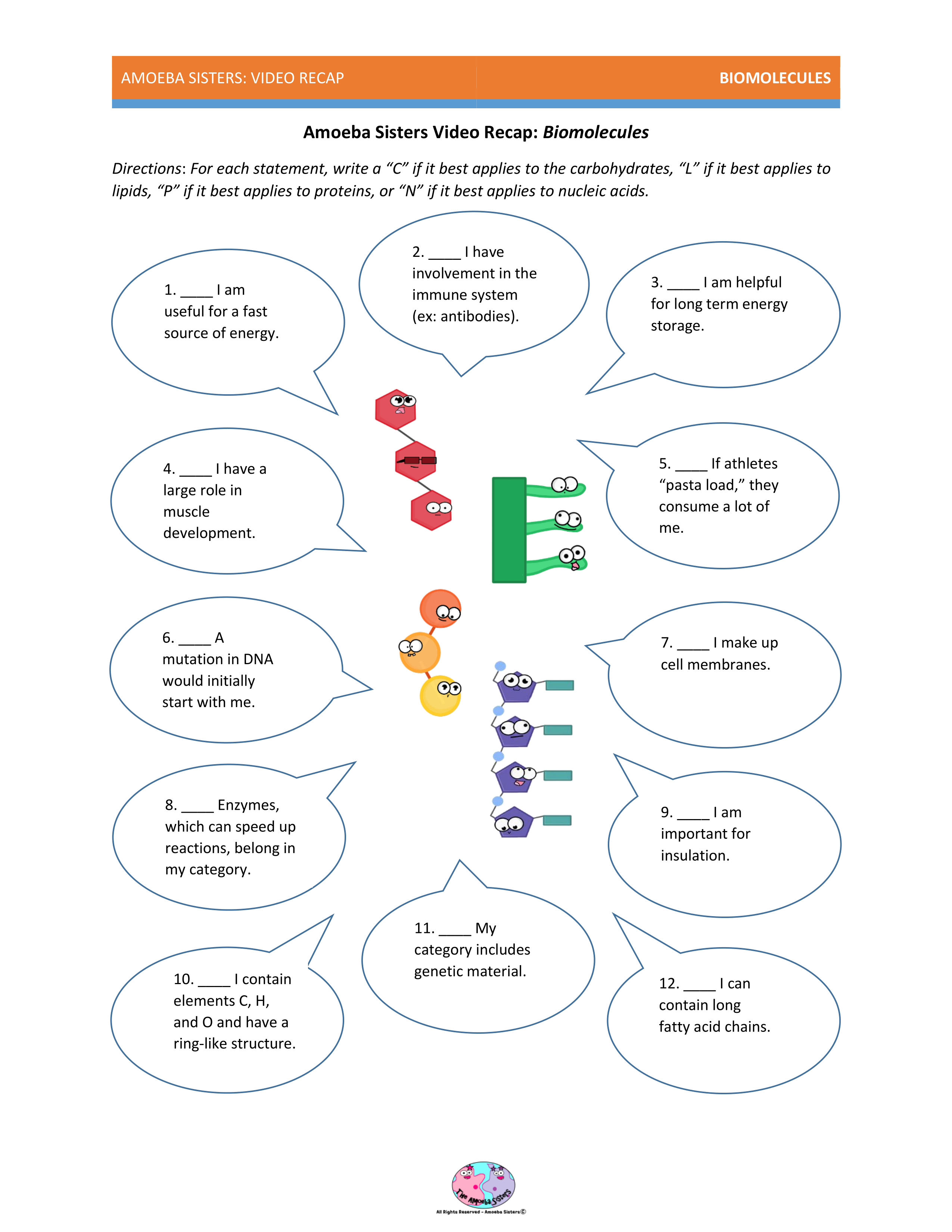 Amoeba Sisters Mutations Worksheet 56