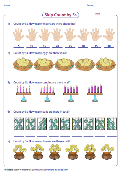 Counting By 5S Worksheets 19