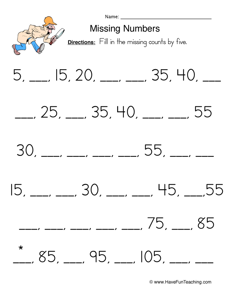 Counting By 5S Worksheets 23