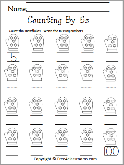 Counting By 5S Worksheets 4