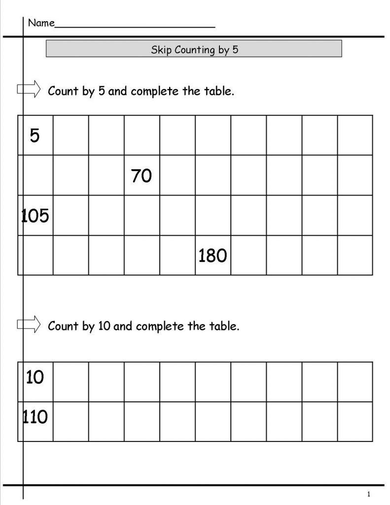 Counting By 5S Worksheets 6