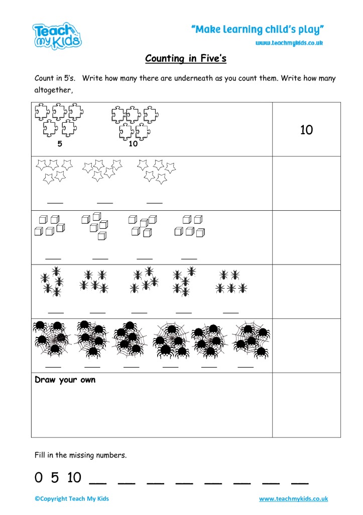 Counting By 5S Worksheets 63