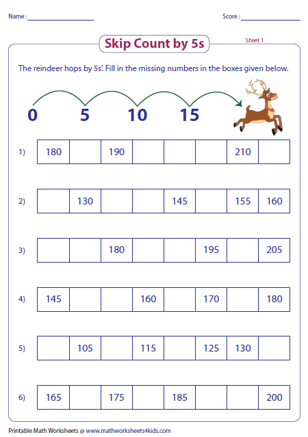 Counting By 5S Worksheets 64