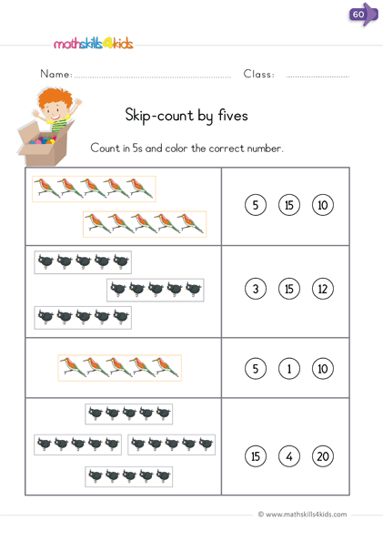 Counting By 5S Worksheets 7