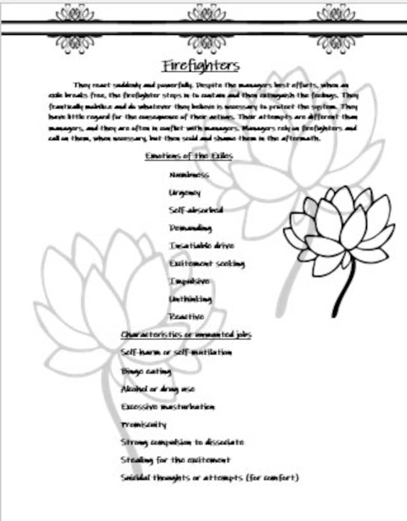 Free Printable Internal Family Systems Worksheets 76