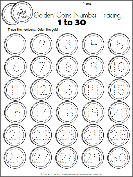 Get 60+ Number Tracing Worksheets 1-30 Pdf 1