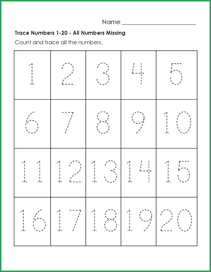 Get 60+ Number Tracing Worksheets 1-30 Pdf 34