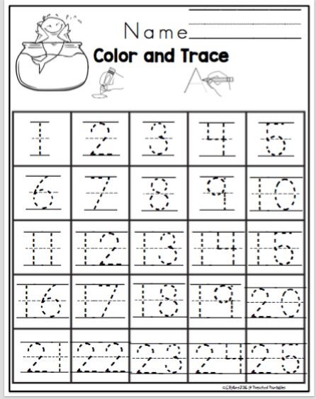 Get 60+ Number Tracing Worksheets 1-30 Pdf 35