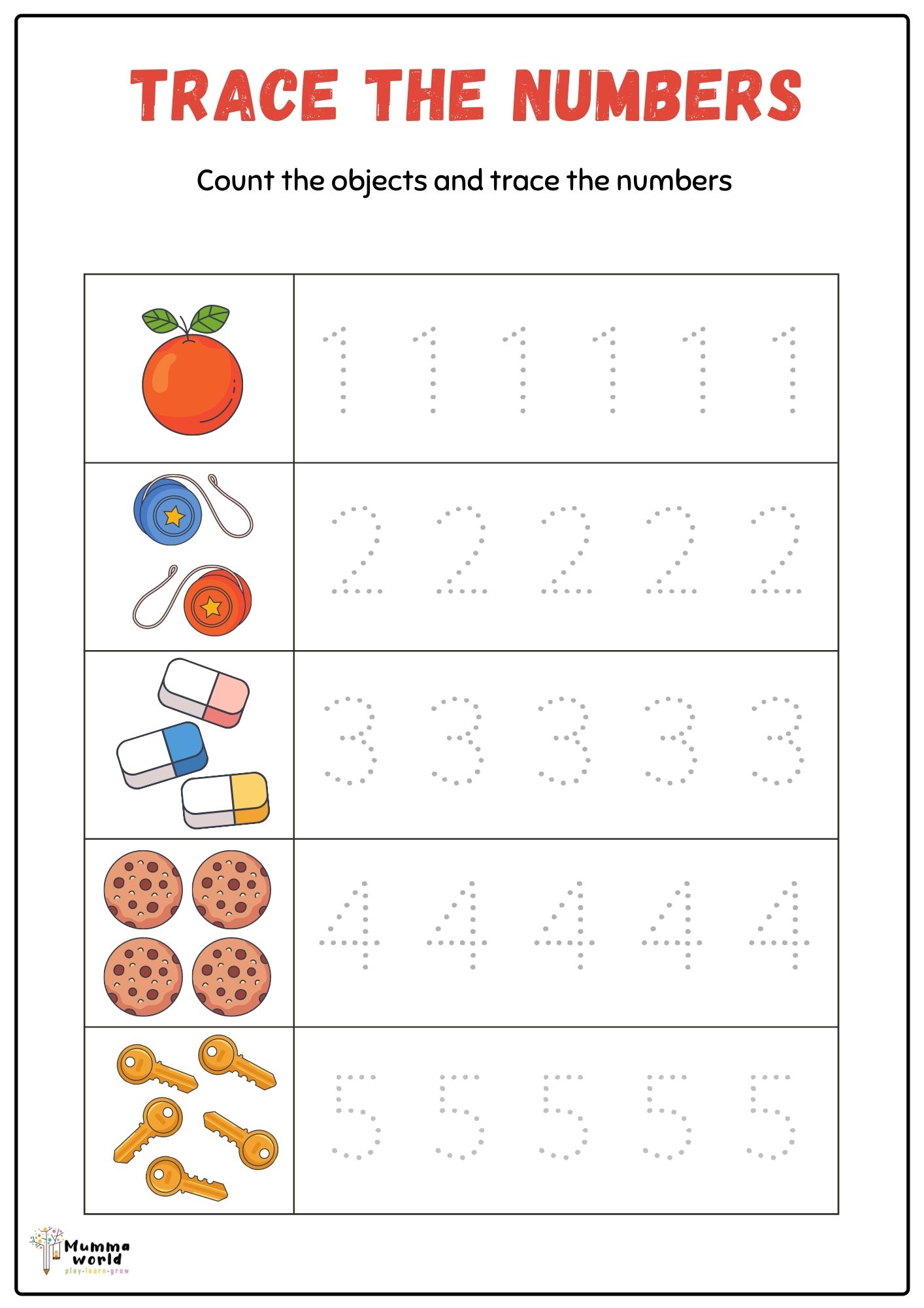 Get 60+ Number Tracing Worksheets 1-30 Pdf 38