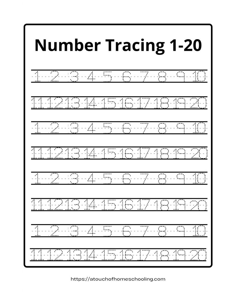 Get 60+ Number Tracing Worksheets 1-30 Pdf 85