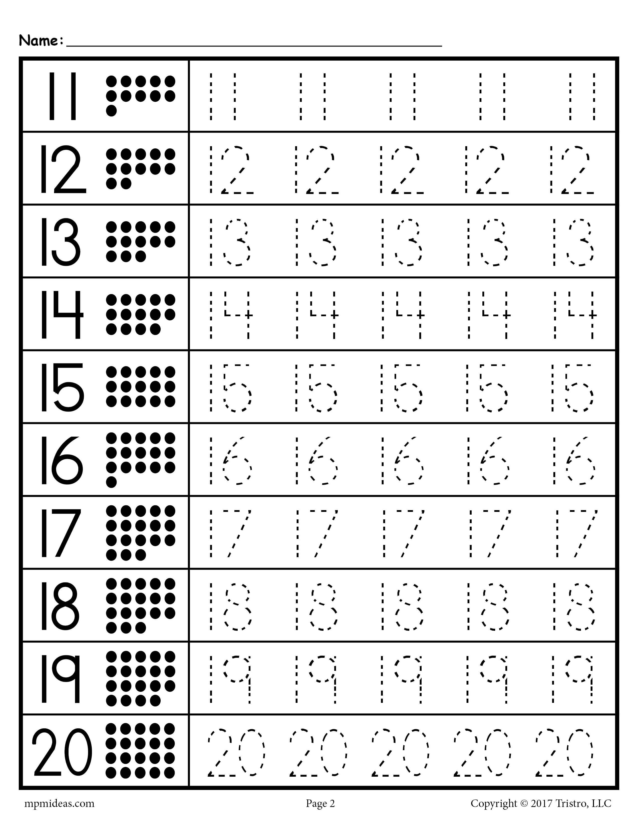 Get 60+ Number Tracing Worksheets 1-30 Pdf 95