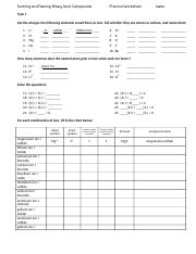 Naming Binary Compounds Worksheet With Answers 18