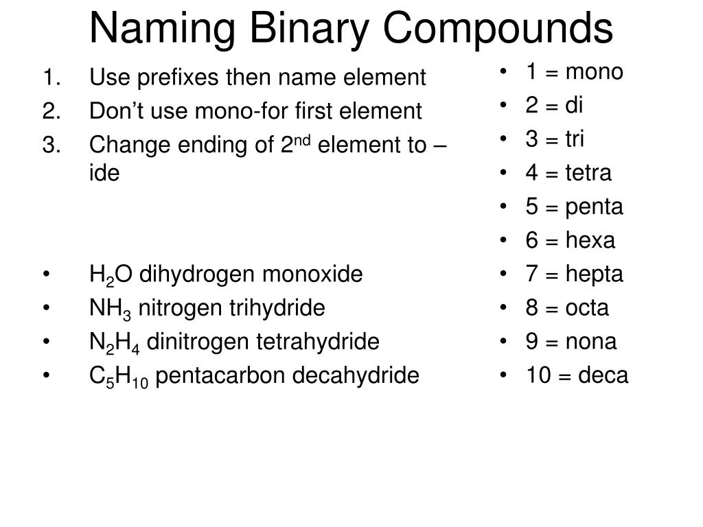 Naming Binary Compounds Worksheet With Answers 59