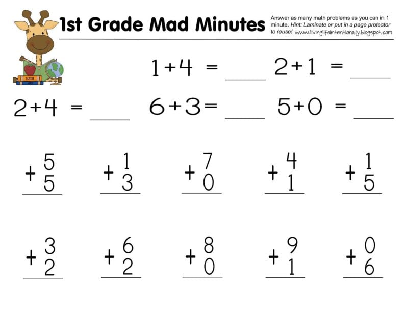 New 50+ Math For First Graders Worksheets 10