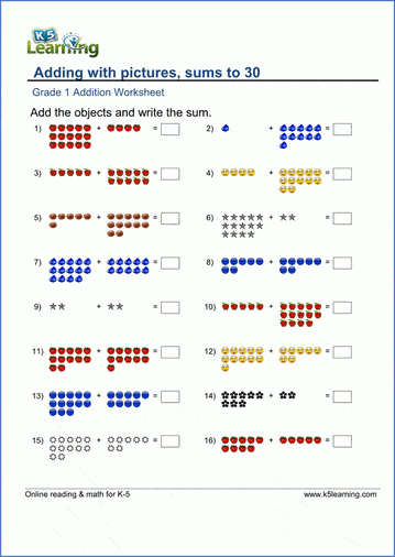 New 50+ Math For First Graders Worksheets 3