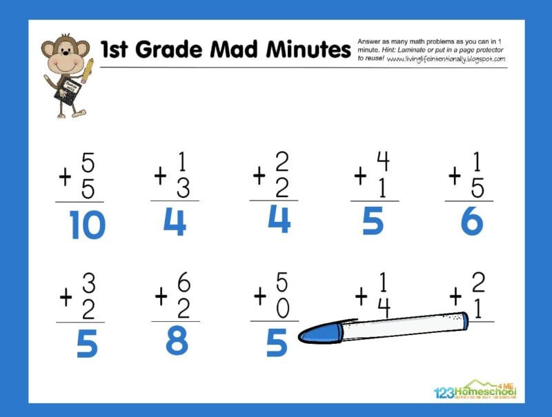 New 50+ Math For First Graders Worksheets 35