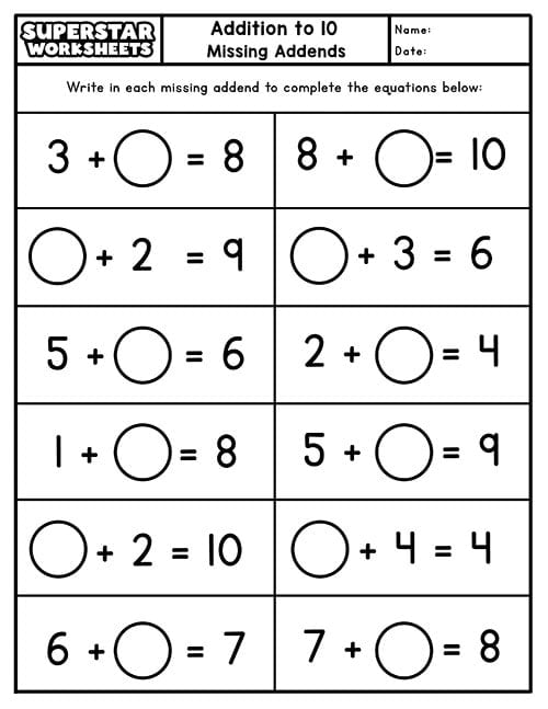 New 50+ Math For First Graders Worksheets 5