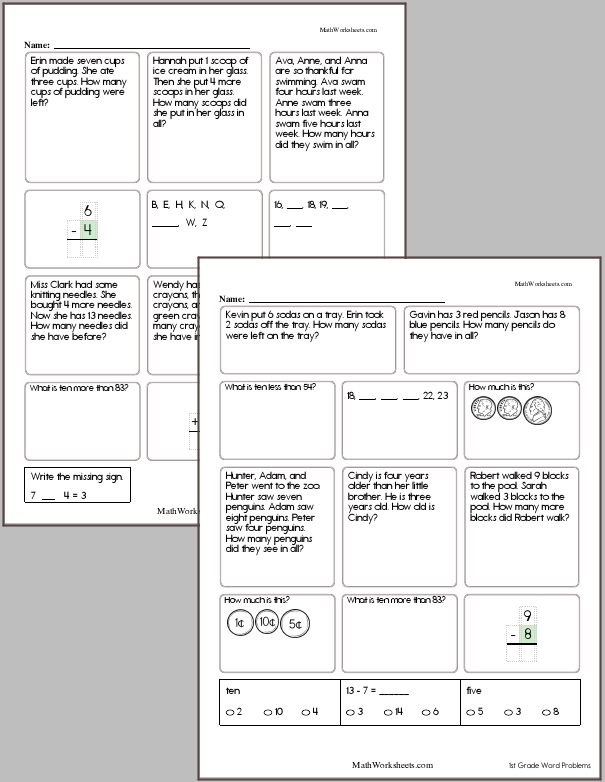 New 50+ Math For First Graders Worksheets 51