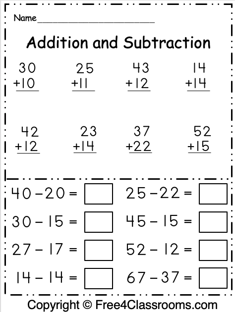 New 50+ Math For First Graders Worksheets 6