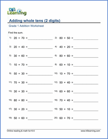 New 50+ Math For First Graders Worksheets 7