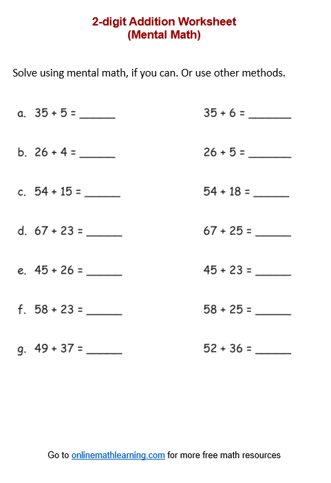 New 50+ Math For First Graders Worksheets 95