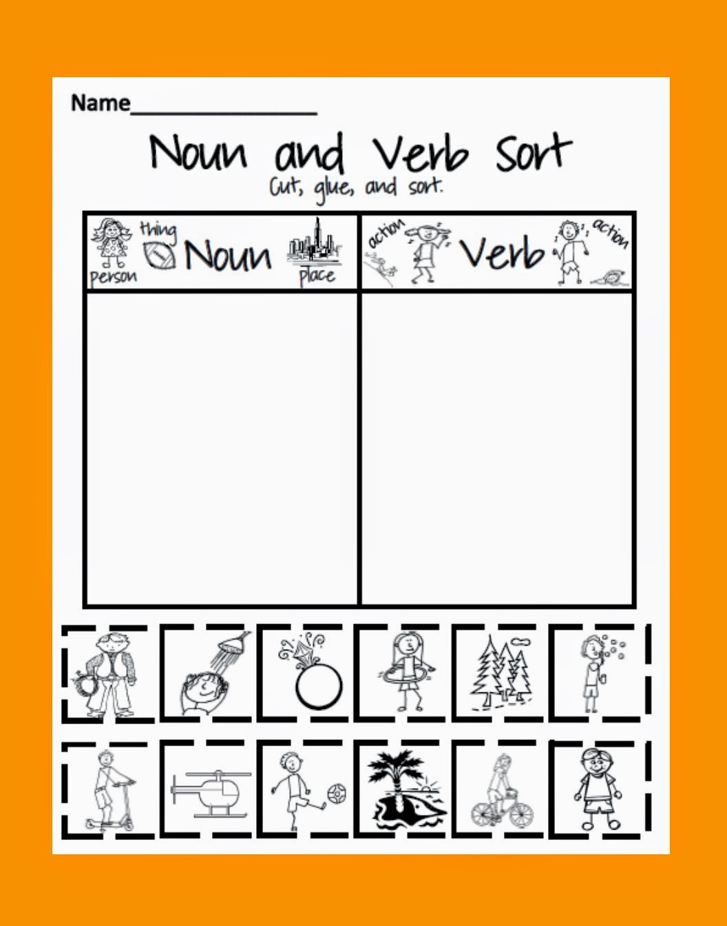 Noun And Verb Worksheet 110