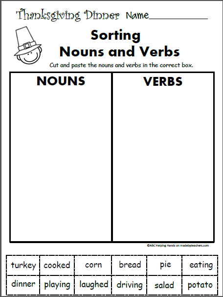 Noun And Verb Worksheet 113