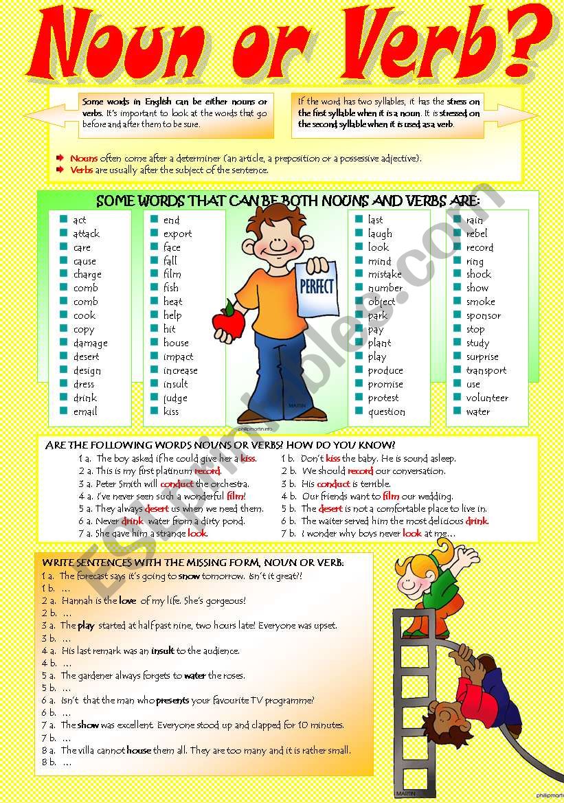 Noun And Verb Worksheet 33