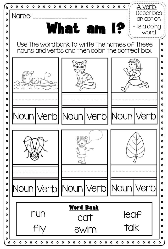 Noun And Verb Worksheet 56