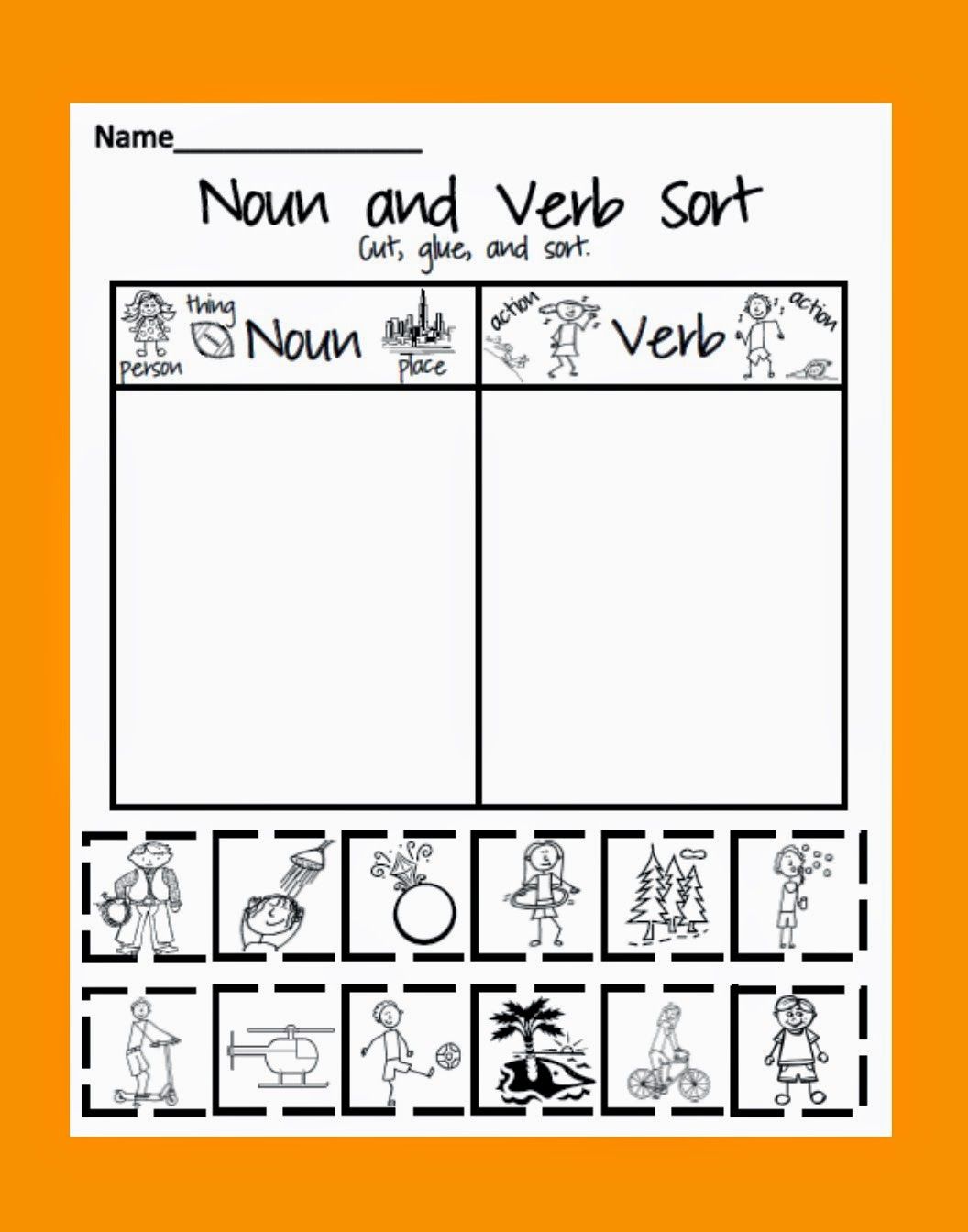 Noun And Verb Worksheet 6