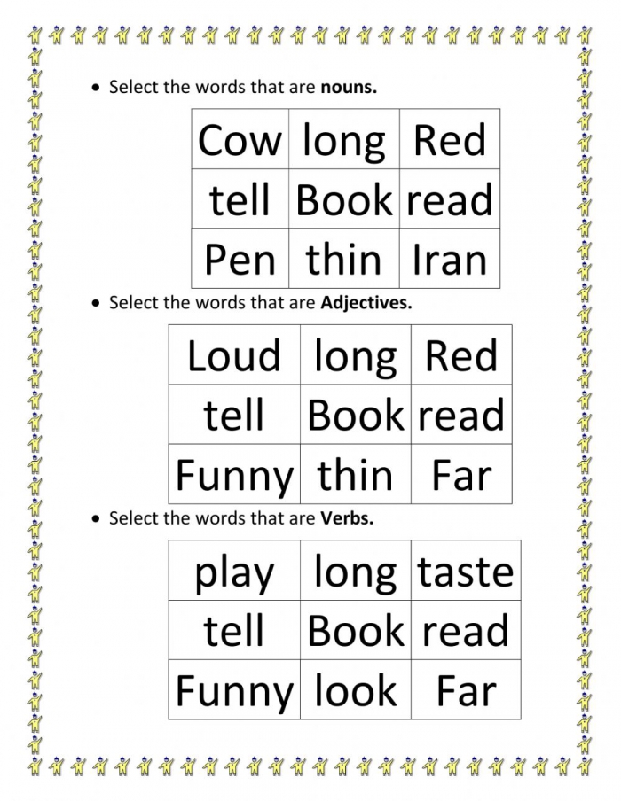 Noun And Verb Worksheet 68