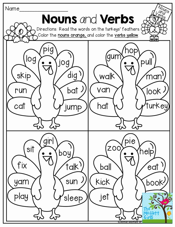 Noun And Verb Worksheet 70