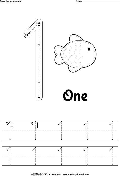 Printable 1 to 10 Tracing Worksheets 2