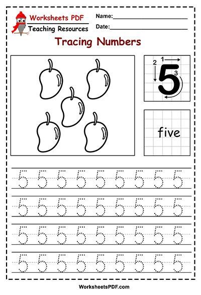 Printable 1 to 10 Tracing Worksheets 72