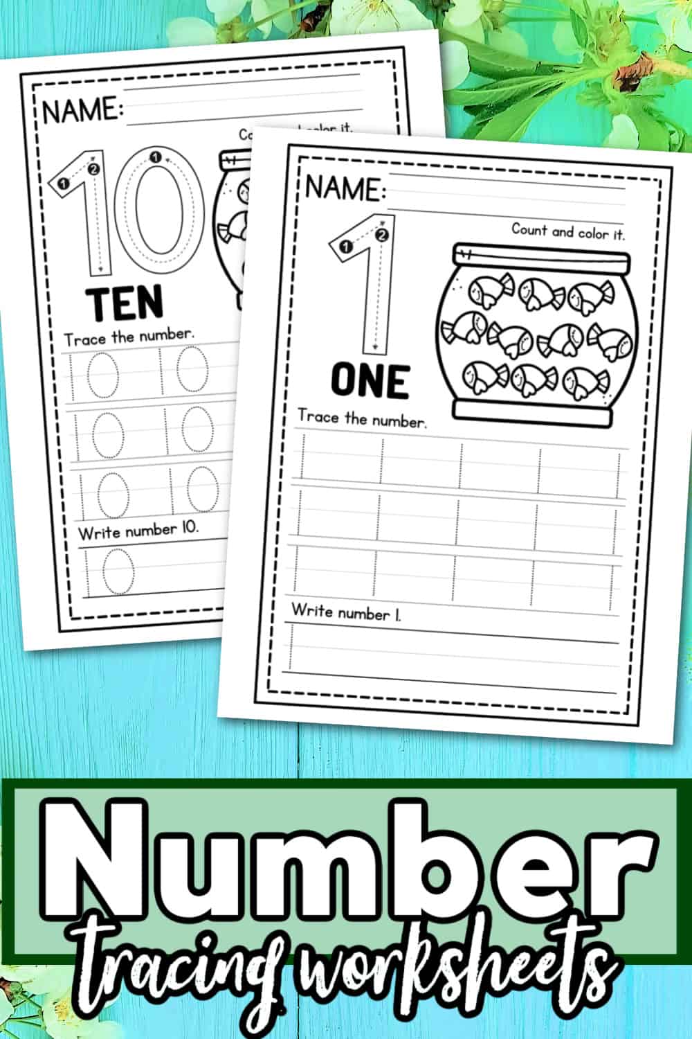 Printable 1 to 10 Tracing Worksheets 95