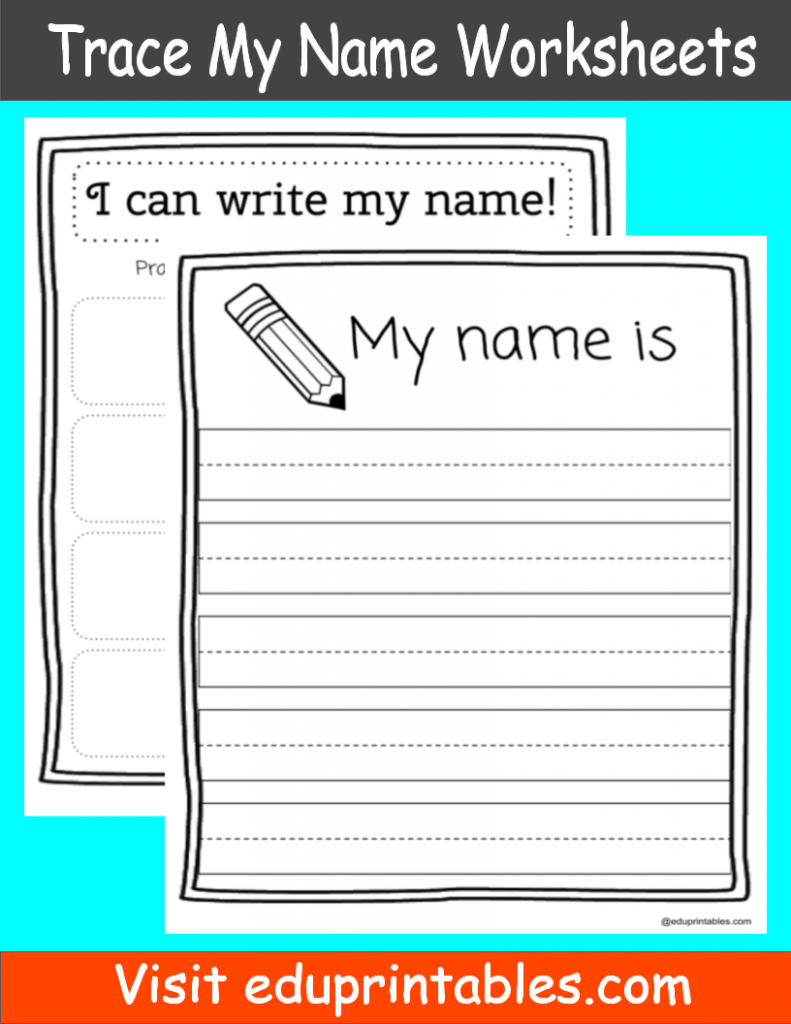 Printable Trace My Name Worksheet 13