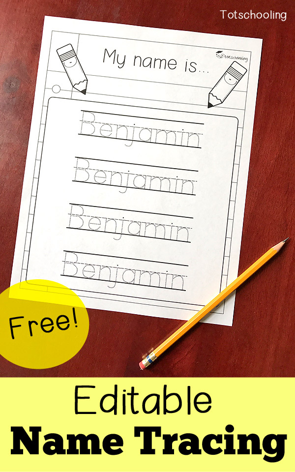 Printable Trace My Name Worksheet 2